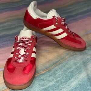Rare Limited Edition Adidas x Wales Bonner Samba LowTop Sneakers Red/White